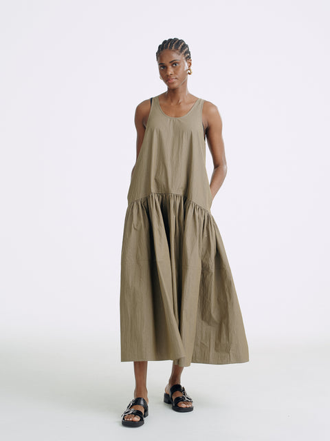 CZ25064 Waves Cotton Maxi Dress