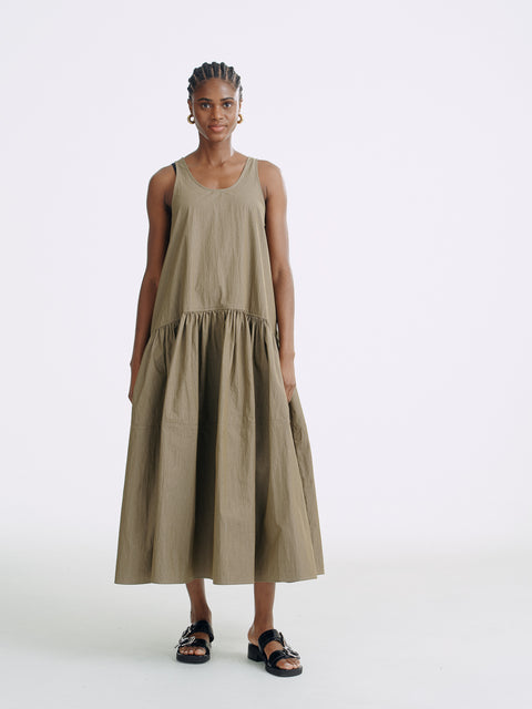 CZ25064 Waves Cotton Maxi Dress