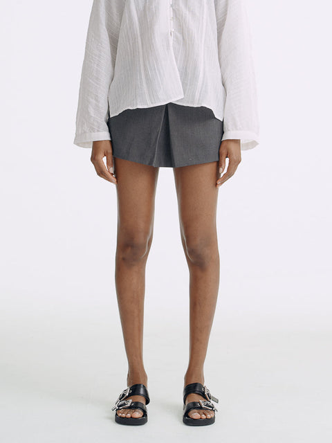 LT26037 Front Pleat Skort