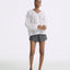 LT26081 Ethereal Cotton Ramie V-Neck Blouse
