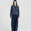 Blake Brushed Wool-Cashmere Sweater Charcoal
