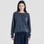 Blake Brushed Wool-Cashmere Sweater Charcoal