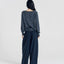 Blake Brushed Wool-Cashmere Sweater Charcoal