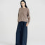 Blake Brushed Wool-Cashmere Sweater Taupe