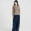 Blake Brushed Wool-Cashmere Sweater Taupe