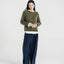 Blake Brushed Wool-Cashmere Sweater Olive