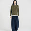 Blake Brushed Wool-Cashmere Sweater Olive