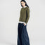Blake Brushed Wool-Cashmere Sweater Olive