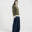 Blake Brushed Wool-Cashmere Sweater Olive