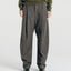 August Structured Wool Trousers Dark Brown