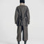 August Structured Wool Trousers Dark Brown