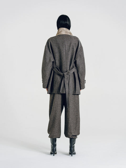 August Wool Belted Coat