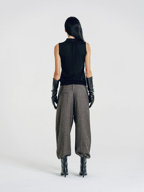 Sena Merino Funnel-Neck Tank Black