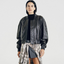 Quinn Leather Bomber Jacket