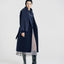 Mora Alpaca Wool Coat and Vest Set Navy