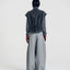 Brushed Wool-Cashmere Zipper Vest Charcoal