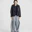 Brushed Wool-Cashmere Peacoat Graphite
