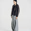 Brushed Wool-Cashmere Peacoat Graphite
