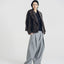 Brushed Wool-Cashmere Peacoat Graphite