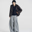Brushed Wool-Cashmere Peacoat Graphite