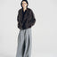 Brushed Wool-Cashmere Peacoat Graphite