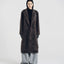 Brushed Wool-Cashmere Double-Breasted Coat Graphite