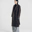 Brushed Wool-Cashmere Double-Breasted Coat Graphite