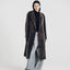 Brushed Wool-Cashmere Double-Breasted Coat Graphite