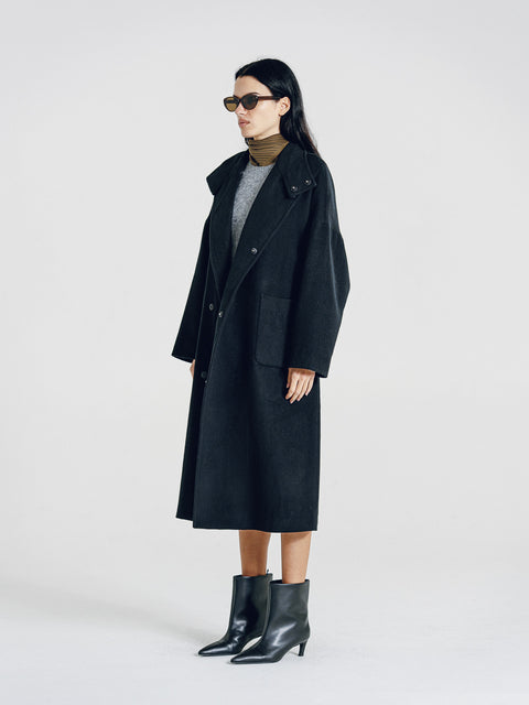 Harlow Wool Coat Black (Pre-Order)