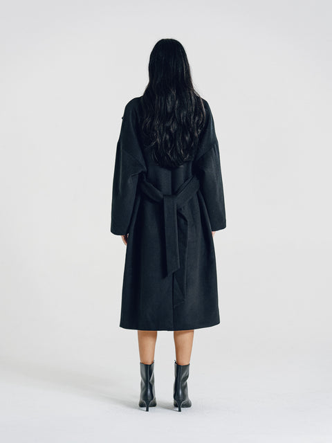 Harlow Wool Coat Black (Pre-Order)