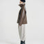 Drew Brown Leather Shearling Aviator Jacket
