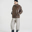 Drew Brown Leather Shearling Aviator Jacket