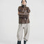 Drew Brown Leather Shearling Aviator Jacket