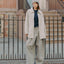Sky Gray Vicuna Blended Coat