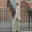 Sky Gray Vicuna Blended Coat