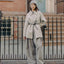 Sky Gray Vicuna Blended Coat