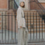 Sky Gray Vicuna Blended Coat