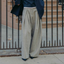 Hayes Herringbone Tweed Wide Leg Pants