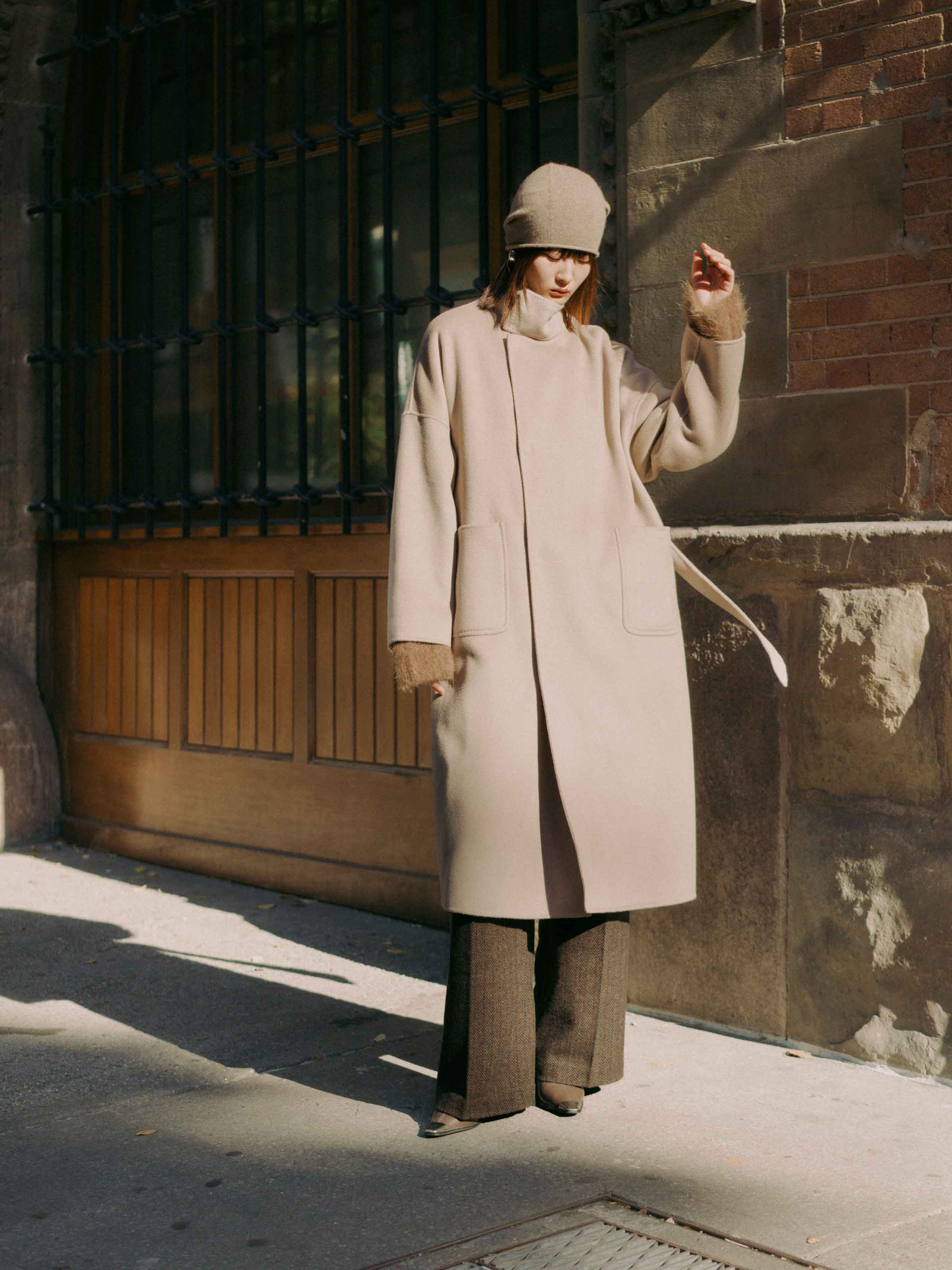 LT24064 Harlow Angora Wool-blend Coat – Mute by JL LT24064 Harlow Angora Wool-blend Coat – Mute by JL