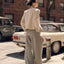 CZ25008 Beige Textured Classic Box Jacket