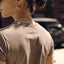 CZ25012 Etoupe Grey Embroidered Tee