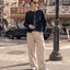CZ25007 Black Textured Classic Box Jacket