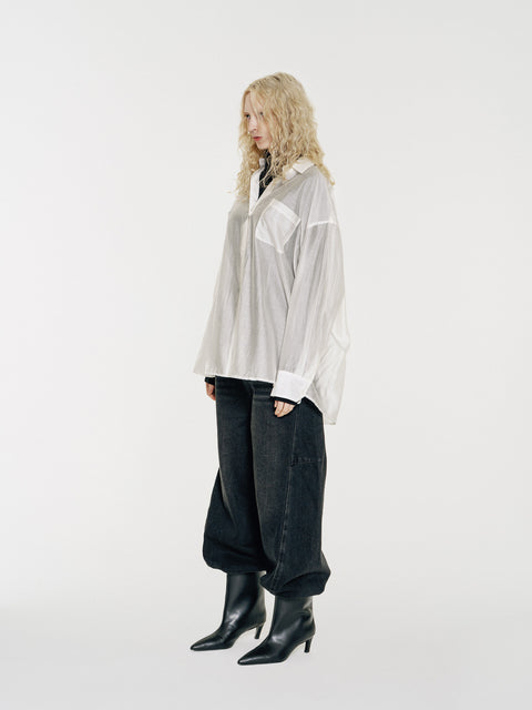 Sol Semi-Sheer Tencel Overshirt