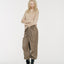 Sora Two tone Wool Blend Knit Top Oatmeal