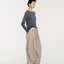 Tate Wool-Blended Barrel Pleated Pants