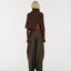 Tate Wool-Blended Barrel Pleated Pants