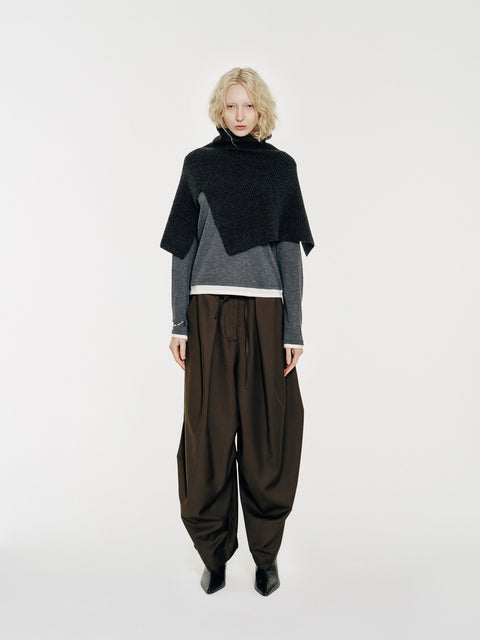 CZ25053 Wool Neck Warmer Charcoal