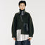 GV Vegan Leather Detailed Jacket Noir Olive