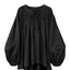 LT26051B Gathered Blouse Black