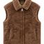 Teddy Wool Vest Brown